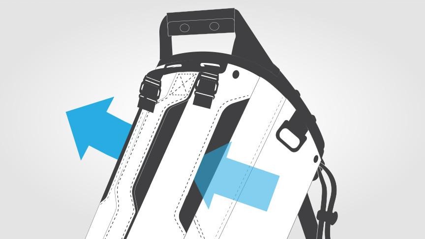 Image of PING Reserve Carry Bag Cart Strap Channel