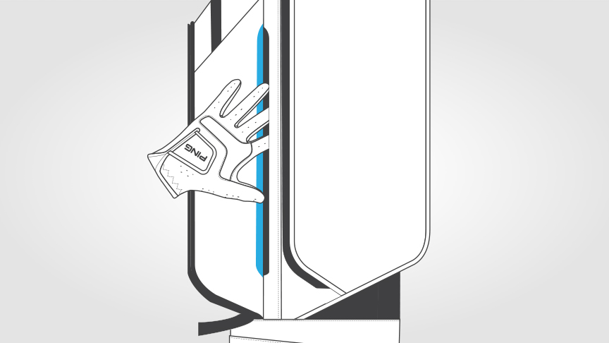 Image of PING Reserve Carry Bag Gloves Slip Pocket 