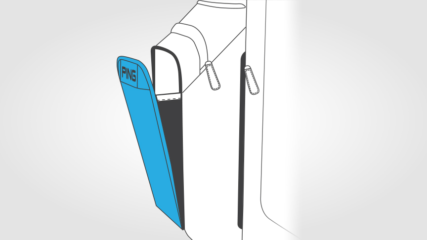 Image of PING Reserve Carry Bag Magnetic Ball Pocket 