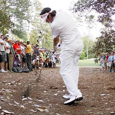 Bubba Watson Hits Memorable Hook from Trees at Masters