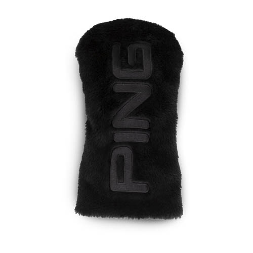 Front image of PING Fur Driver Headcover, Black