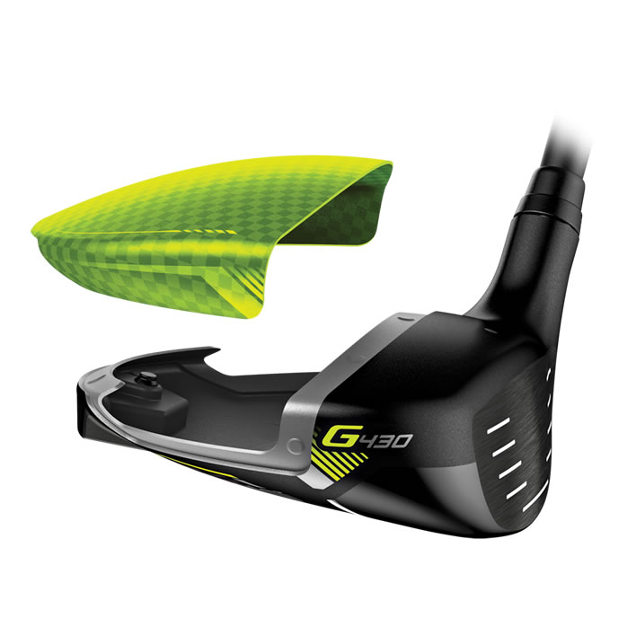 thumbnail of Exploded view of G430 fairway wood showing carbonfly technology