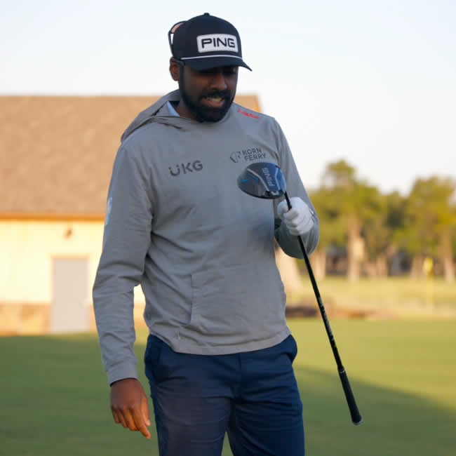 Sahith Theegala with a G440 fairway wood