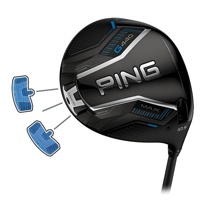 thumbnail of illustration of G440 MAX driver weight settings