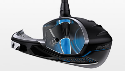 Cut-away illustration of G440 driver showing internal Free Hosel structure