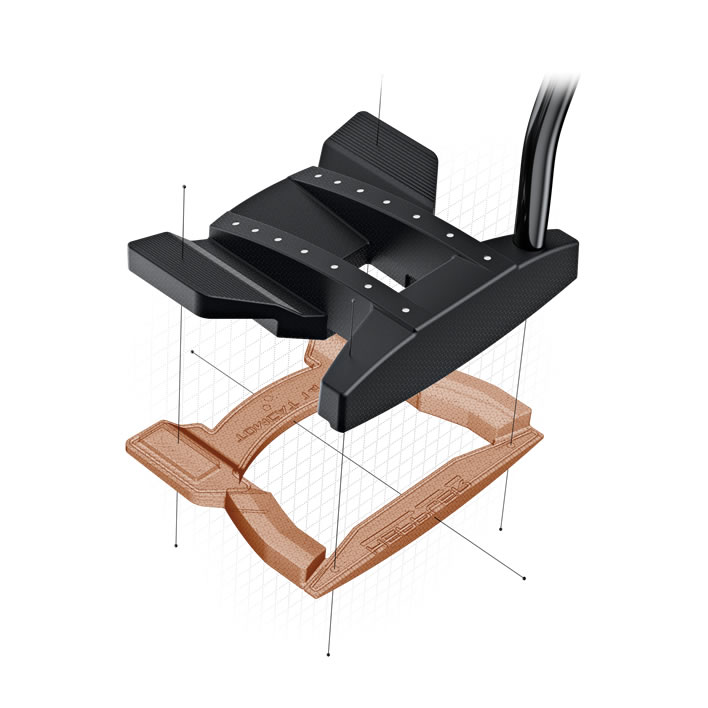 thumbnail of exploded view of Heppler Tomcat 14 putter