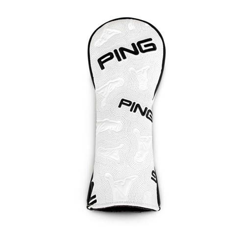 Top image of PING Icon Fairway Headcover, White