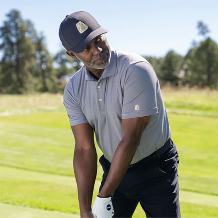 Man wearing Karsten Collection Classic Long Sleeved Polo