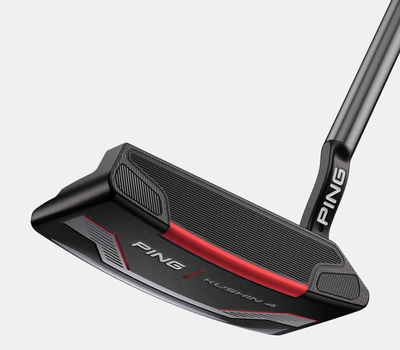 face view of PING 2021 Kushin 4 putter
