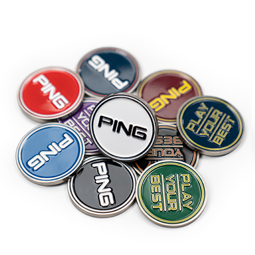 Laydown image of PING PYB Ball Markers