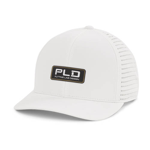 Front image of PLD Vented Snapback, White