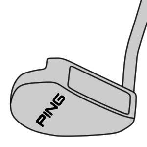 illustration of prototype mallet putter