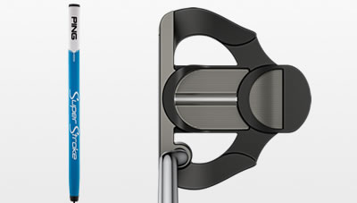 Scottsdale Craz-E putter address with SuperStroke grip