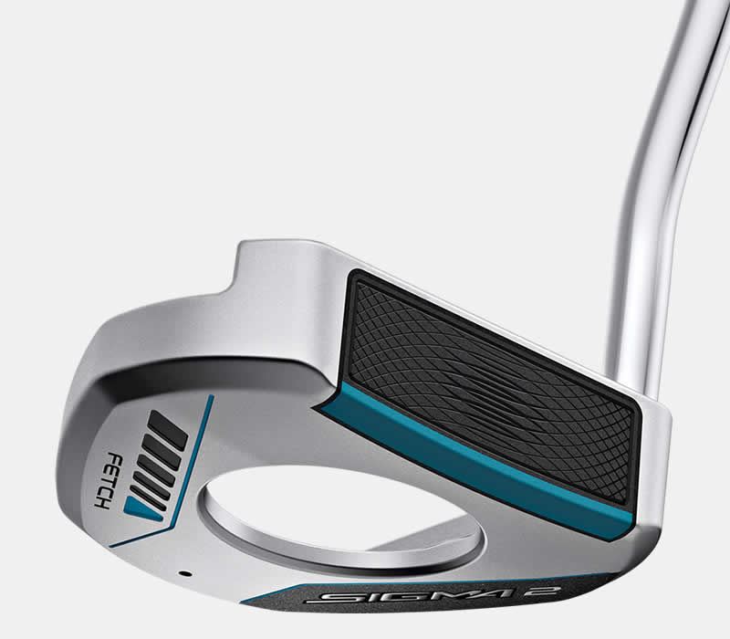 face view of sigma 2 fetch platinum putter